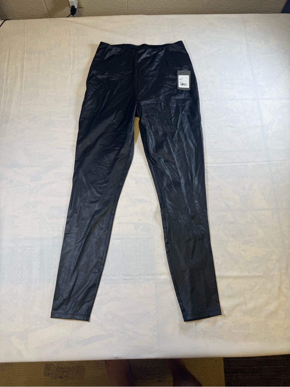Lysse Black Faux Leather Pants
